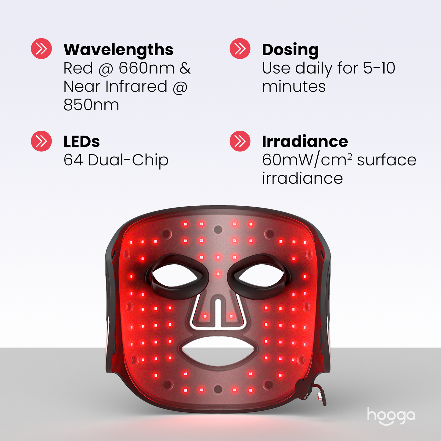 Red Light Therapy Face Mask